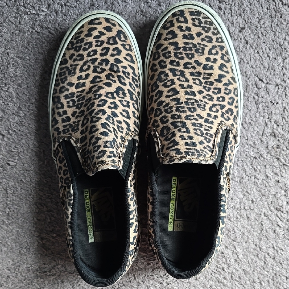 Vans Leopard Pattern Slip-On Shoes